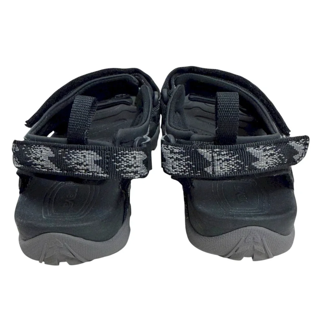 Teva Kids Size 3 Tanza Sport  Black‎ Grey Hiking Outdoor Open-Toe Sandals